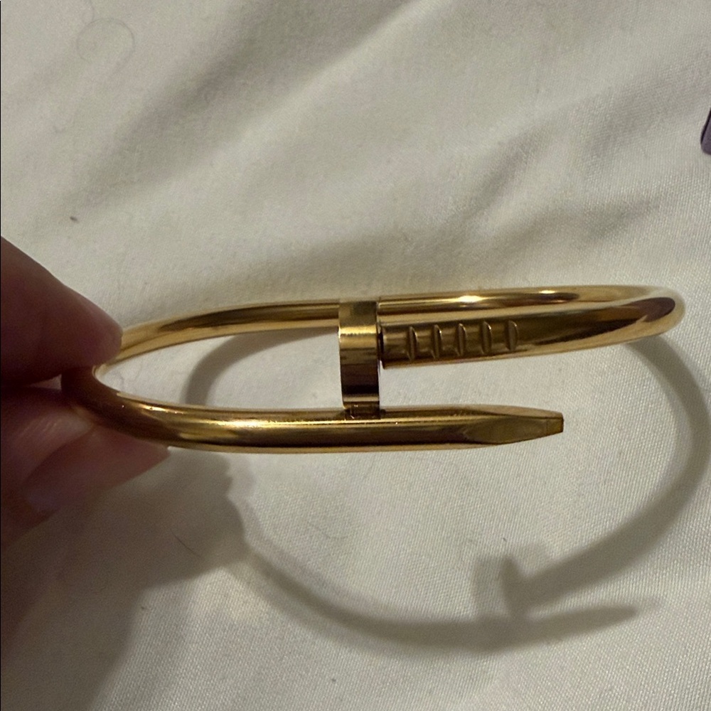 Gold Nail Design Bracelet